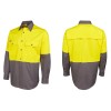 Yellow Grey Hi Vis LS Workshirts Alt